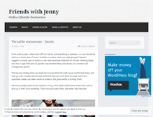 Tablet Screenshot of friendswithjenny.com